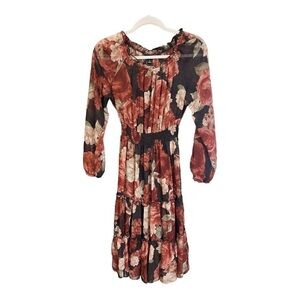 Kate and Lilly Sheer Floral Dress Size 4 LE1